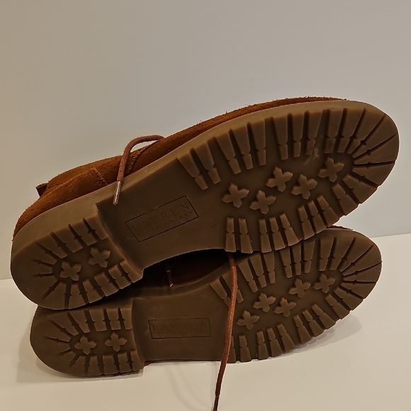 Ralph Lauren Malva Women's Brown Lace-Up Boots Size 7B - Picture 9 of 9